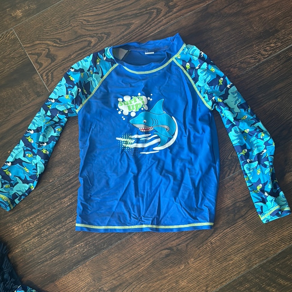 Blue Rashguard Swim Set - Picture 2 of 5